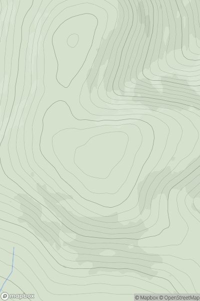 Thumbnail image for Benbrack [The Glenkens to Annandale] [NX680970] showing contour plot for surrounding peak